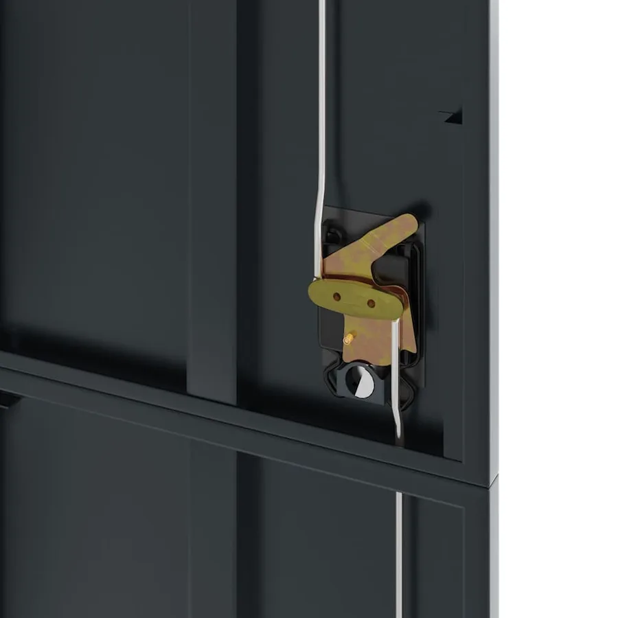 Classeur anthracite 90x40x200 cm Acier - 8