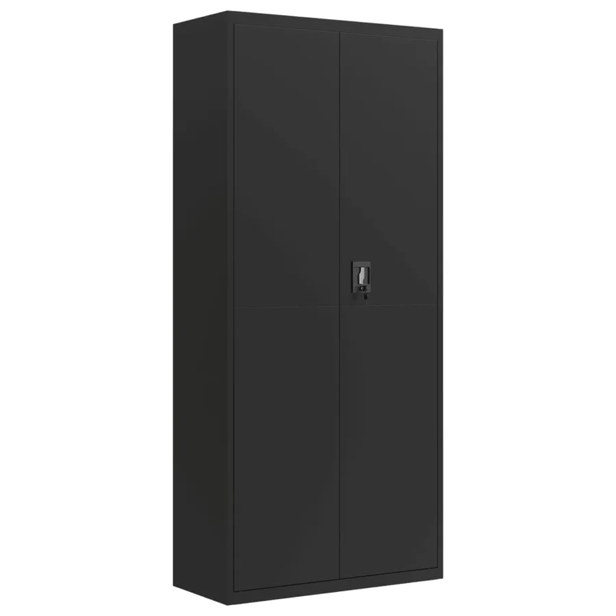 Classeur noir 90x40x240 cm acier - 6