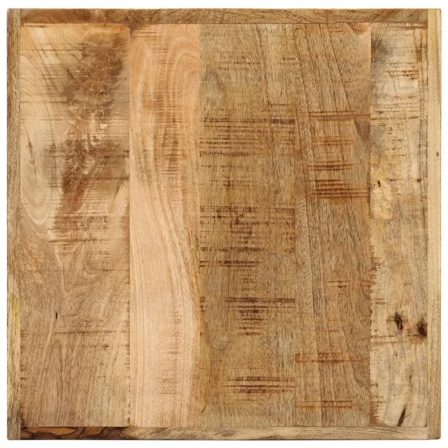 Table de bar 55x55x107 cm bois massif de manguier et fer - 4