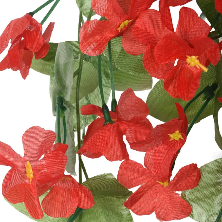 Guirlandes de fleurs 3 pcs rouge 85 cm - 6