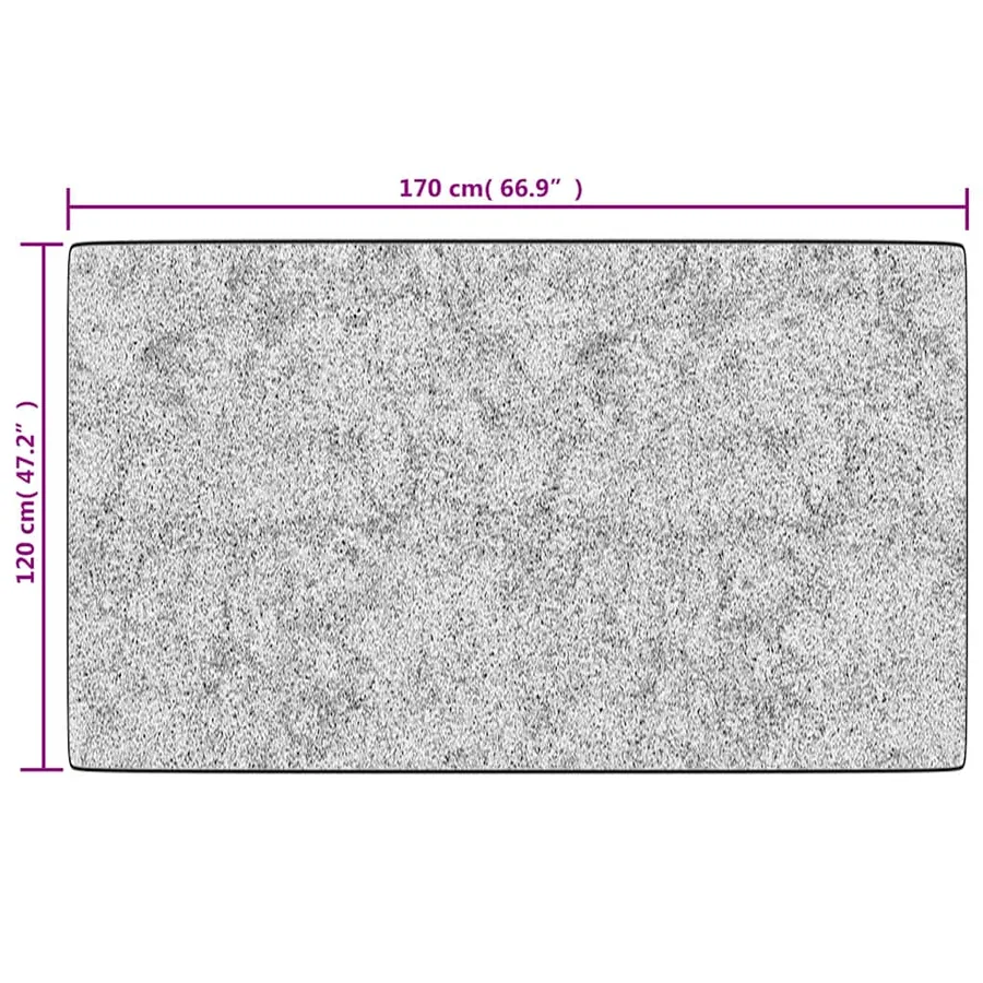 Tapis lavable noir et blanc 120x170 cm - 6