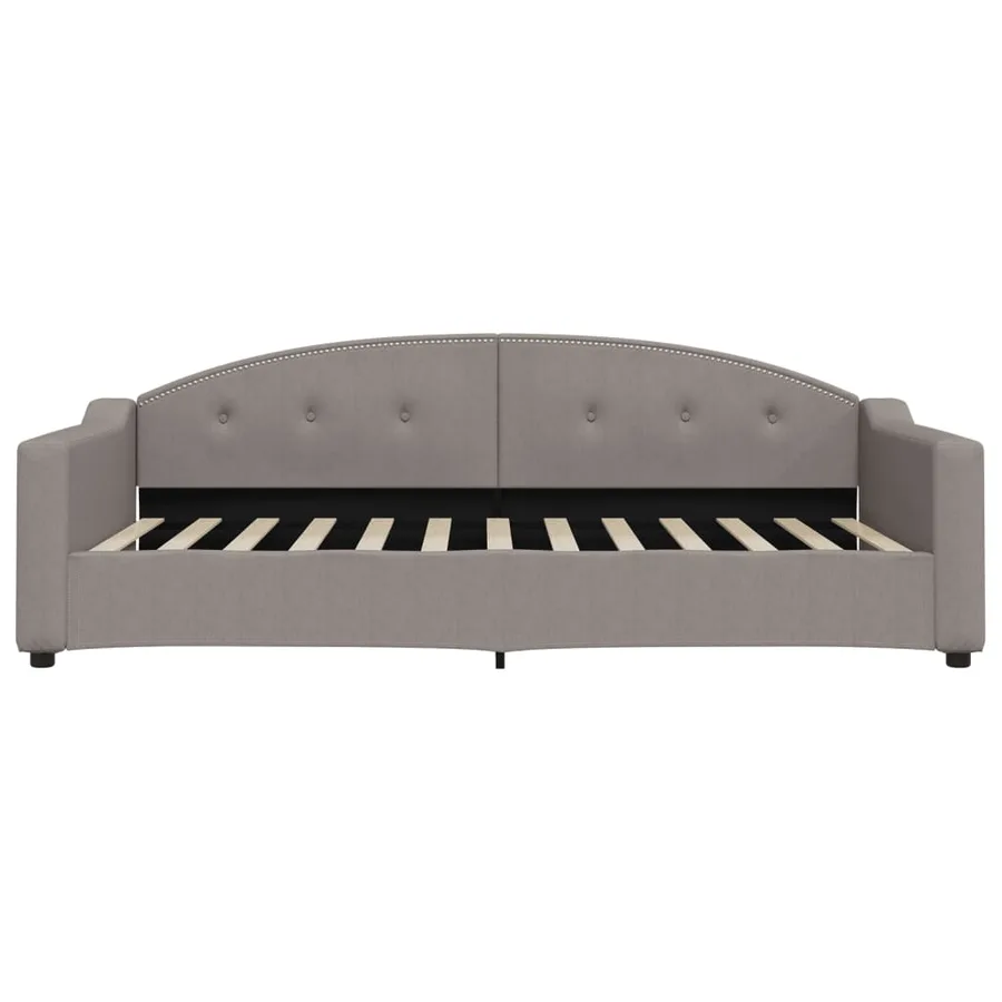 Lit de repos taupe 100x200 cm tissu - 3