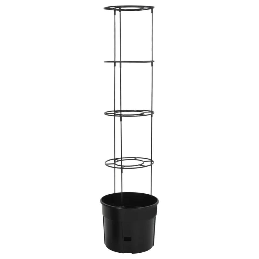 Jardinière à tomate Anthracite Ø39x150 cm Polypropylène - 3