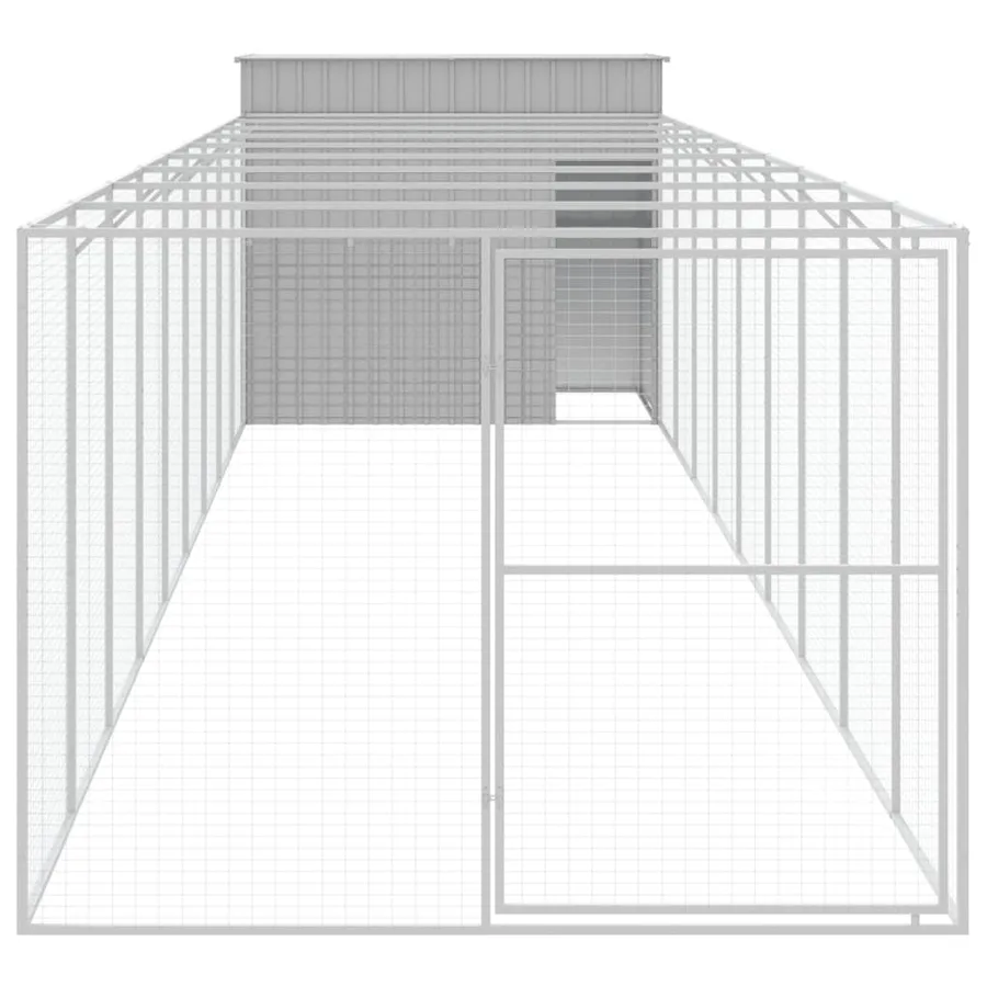 Niche pour chien avec cour gris clair 214x1069x181 cm - 3
