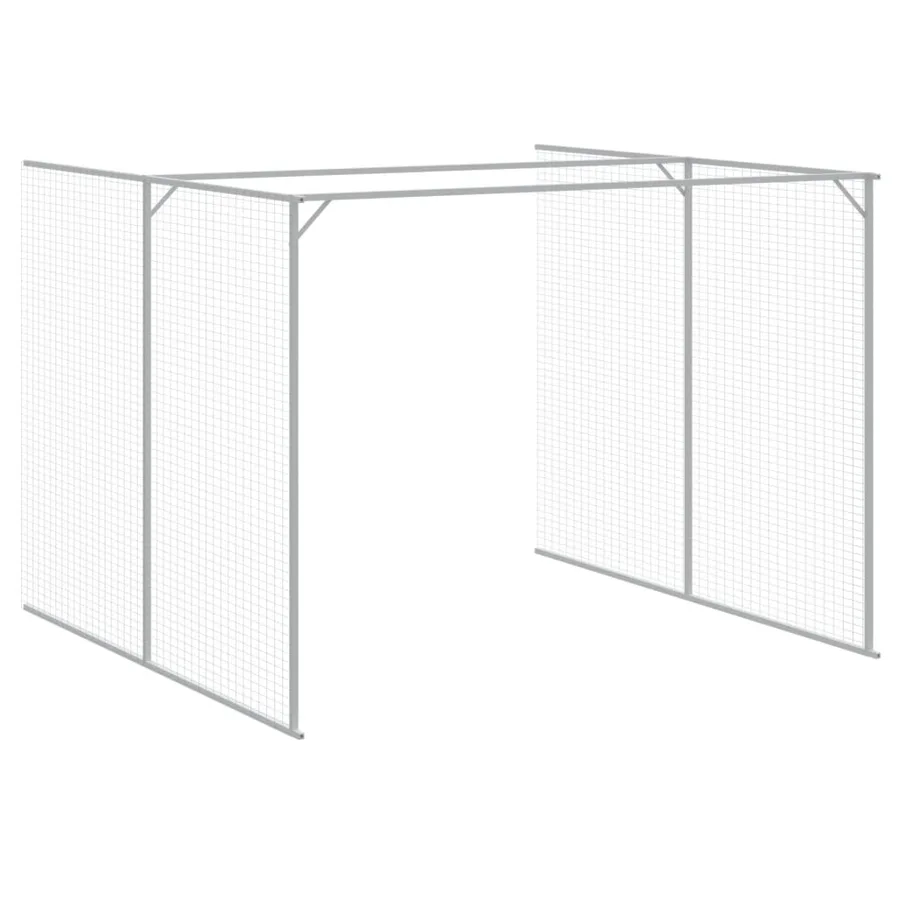 Niche pour chien avec cour gris clair 214x1069x181 cm - 7