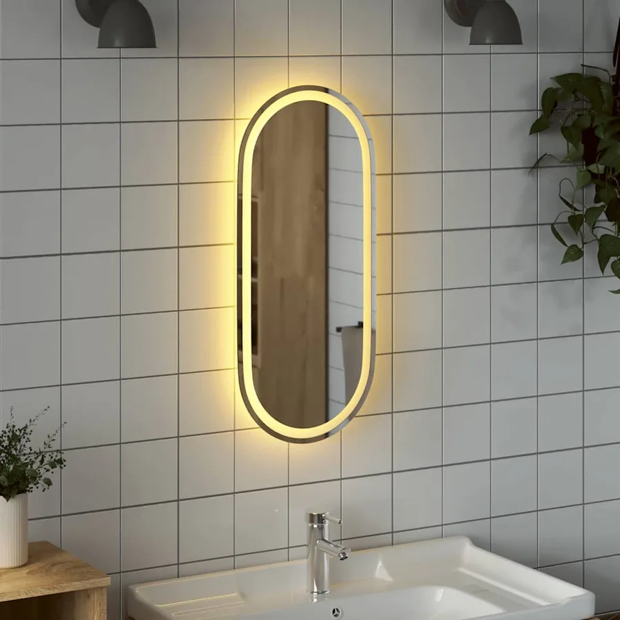 Miroir de salle de bain à LED 80x35 cm ovale - 3
