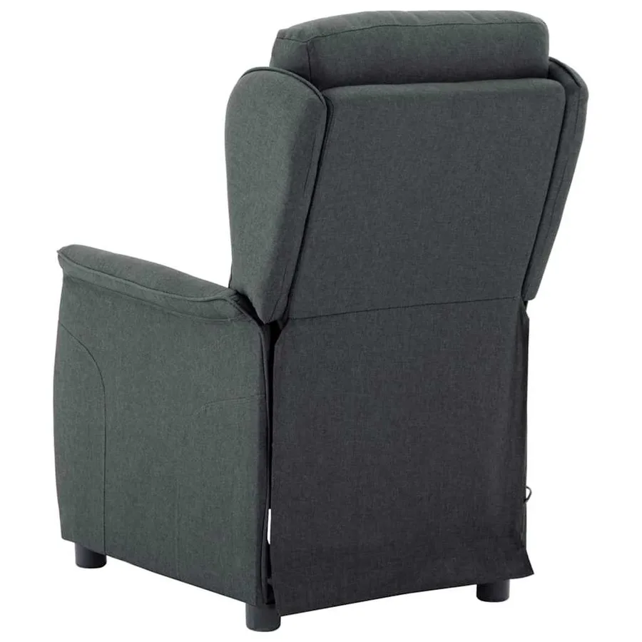 Chaise de massage Gris foncé 93.5 x 67.5 x 101.5 cm tissu - 3