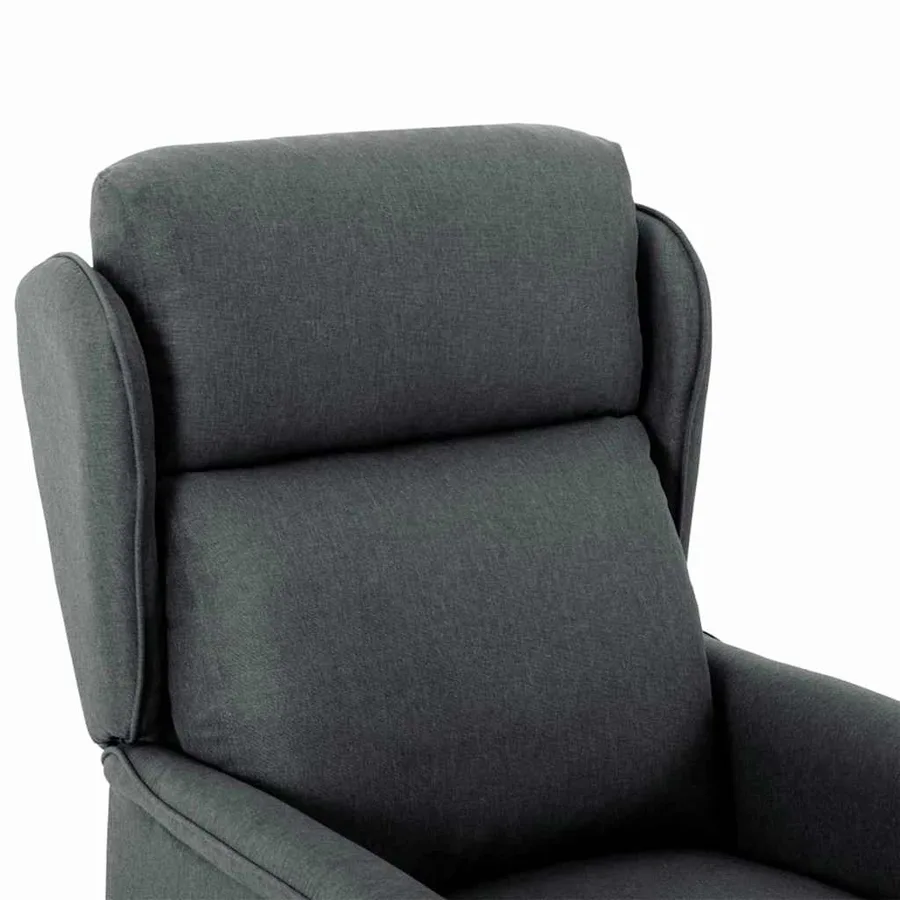 Chaise de massage Gris foncé 93.5 x 67.5 x 101.5 cm tissu - 5