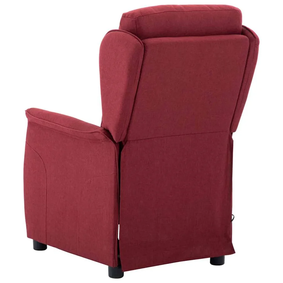 Chaise de massage avec coussin Vin 93.5 x 67.5 x 101.5 cm tissu - 4