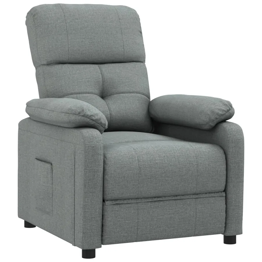 Fauteuil inclinable Gris foncé Tissu - 2