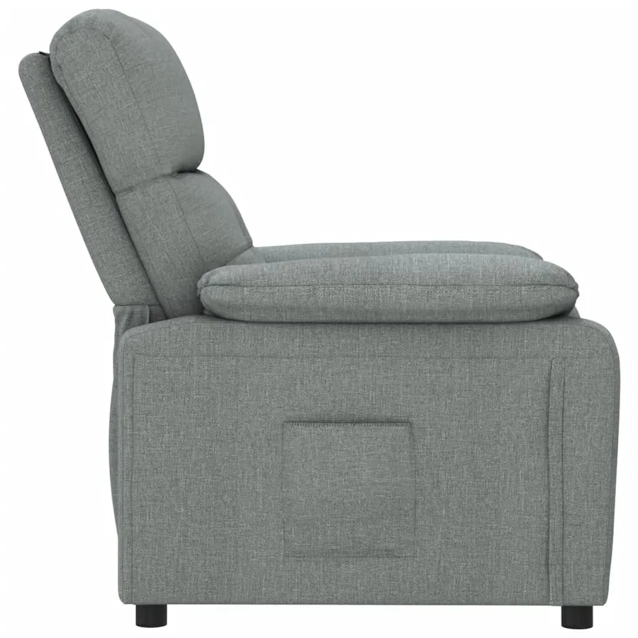 Fauteuil inclinable Gris foncé Tissu - 4