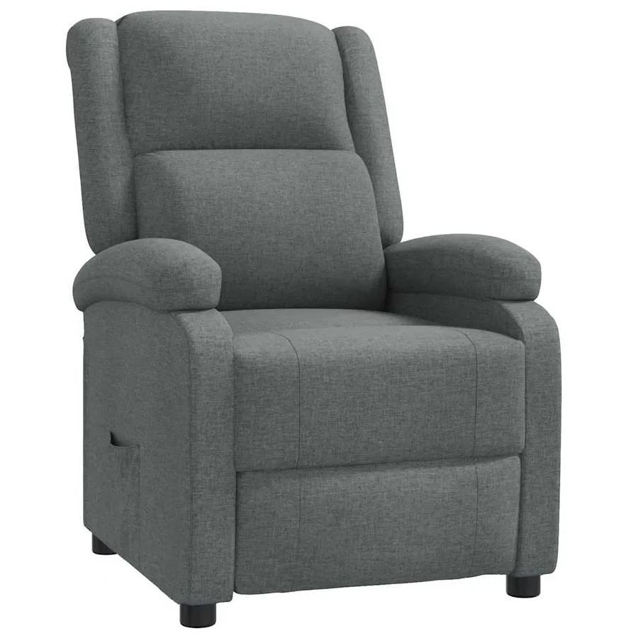 Fauteuil inclinable Gris foncé Tissu - 2