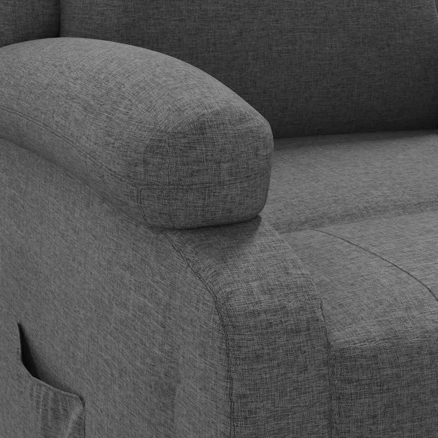Fauteuil inclinable Gris foncé Tissu - 7