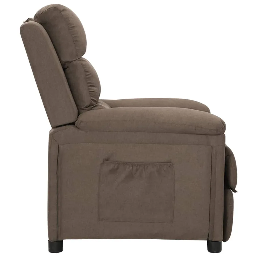 Fauteuil inclinable Taupe Tissu - 3