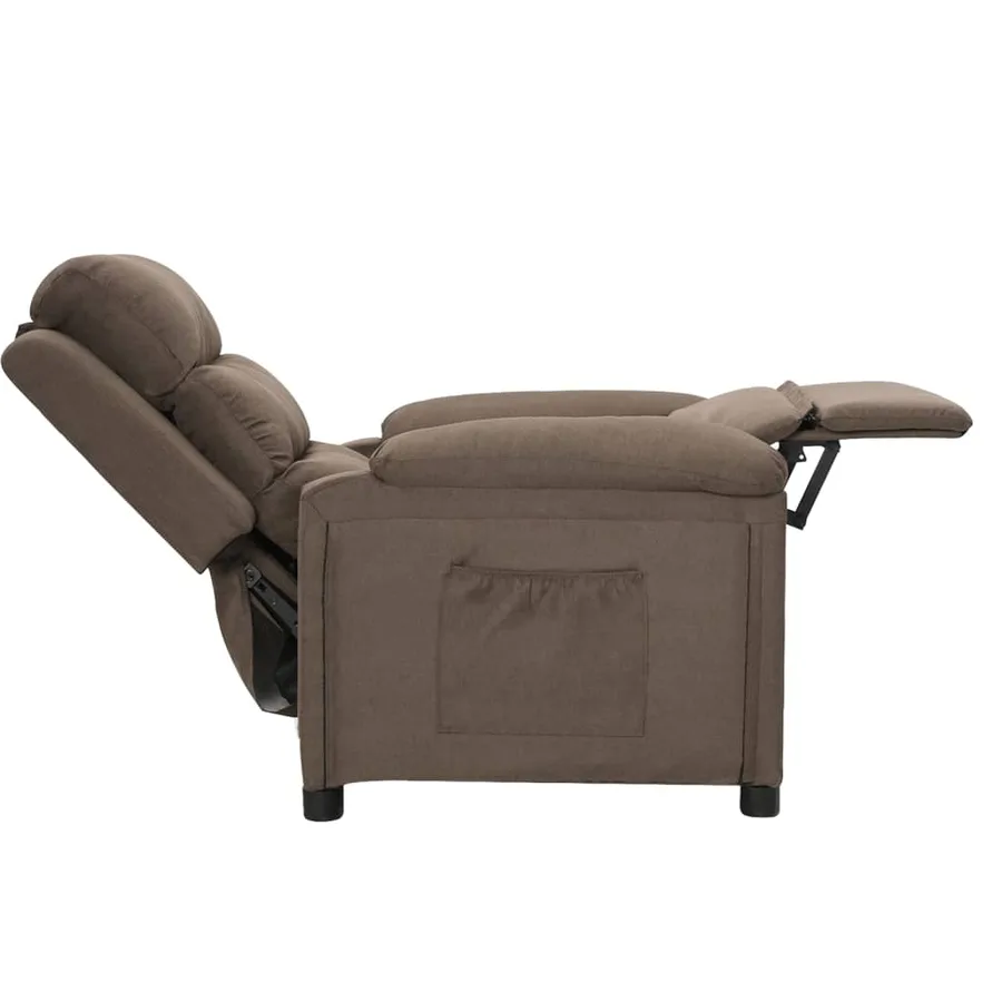Fauteuil inclinable Taupe Tissu - 4