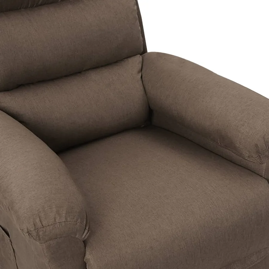 Fauteuil inclinable Taupe Tissu - 8