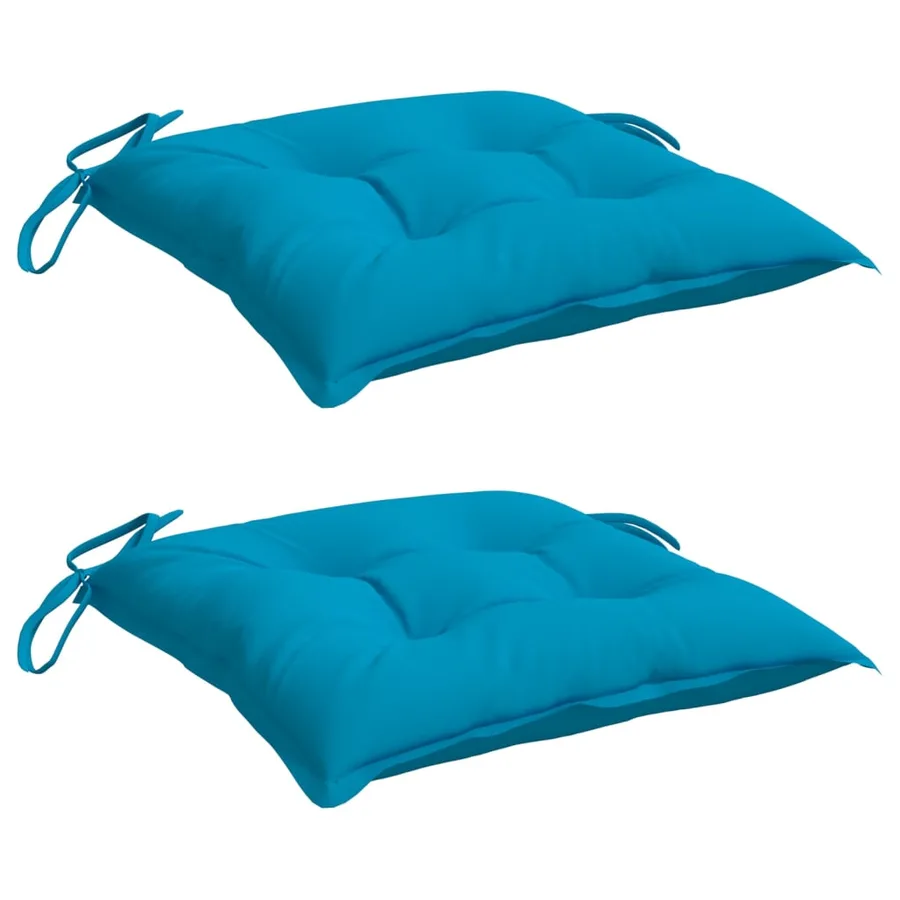 Coussins de palette lot de 2 bleu clair 50x50x7 cm tissu oxford - 3