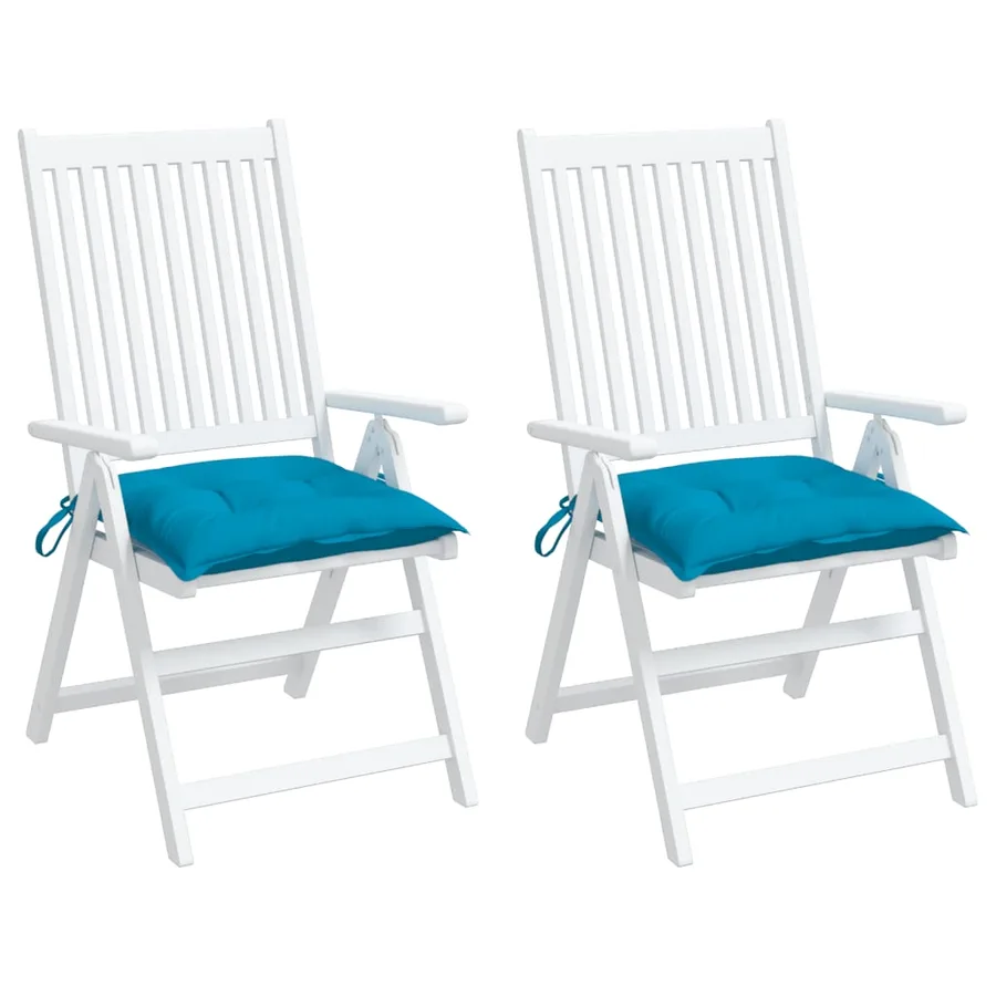 Coussins de palette lot de 2 bleu clair 50x50x7 cm tissu oxford - 4