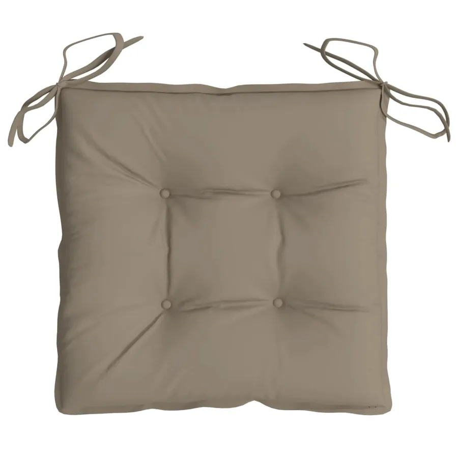 Coussins de palette lot de 2 taupe 50x50x7 cm tissu oxford - 6