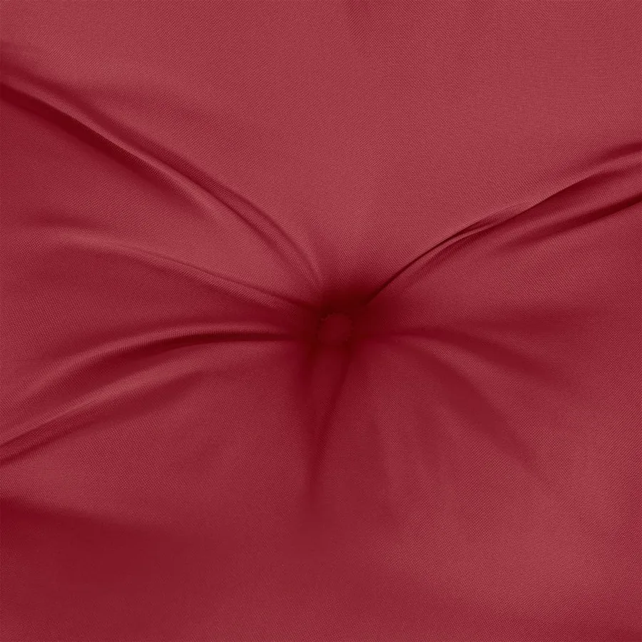 Coussin de banc de jardin rouge bordeaux 100x50x7 cm - 5