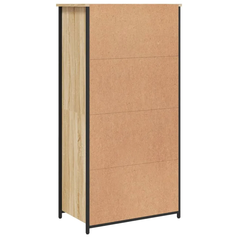 Buffet haut chêne sonoma 62x36x121,5 cm bois d'ingénierie - 7