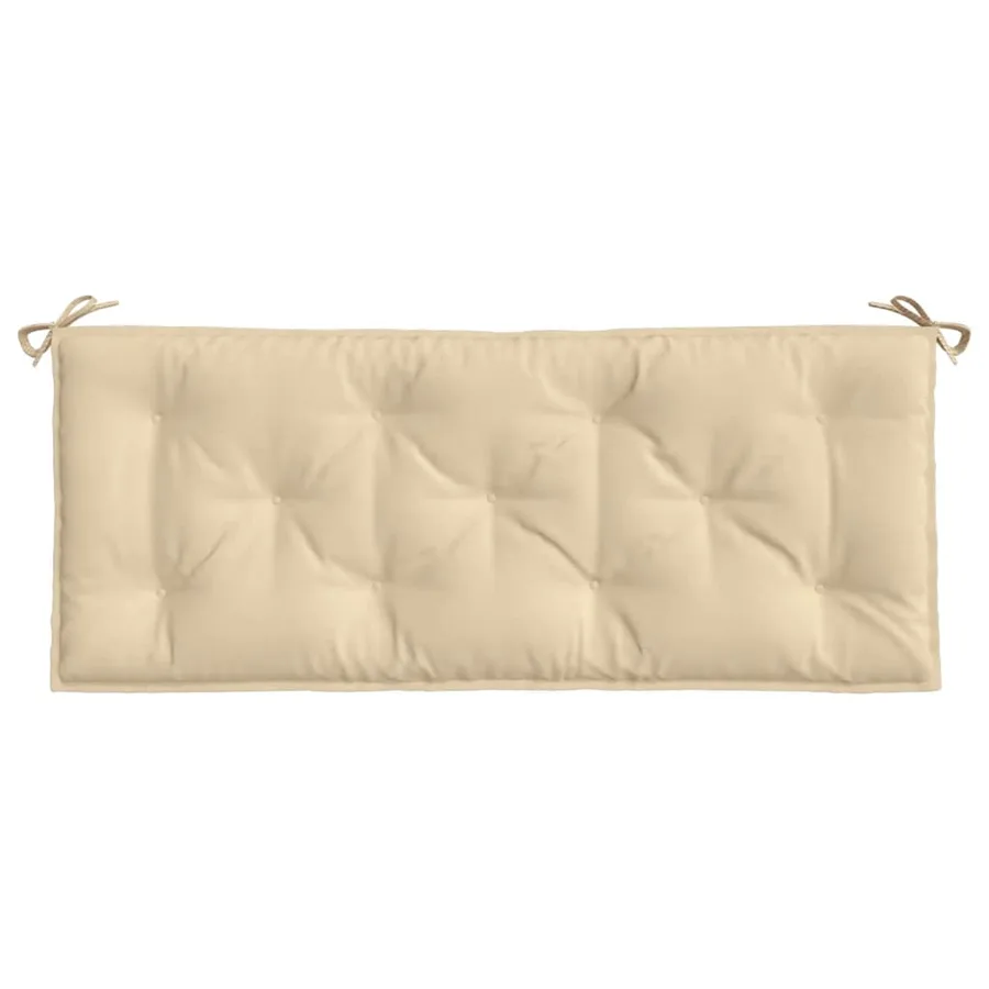 Coussin de banc de jardin beige 120x50x7 cm tissu oxford - 4