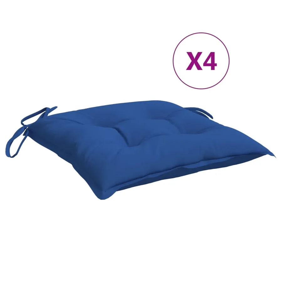 Coussins de palette lot de 4 bleu 50x50x7 cm tissu oxford - 2