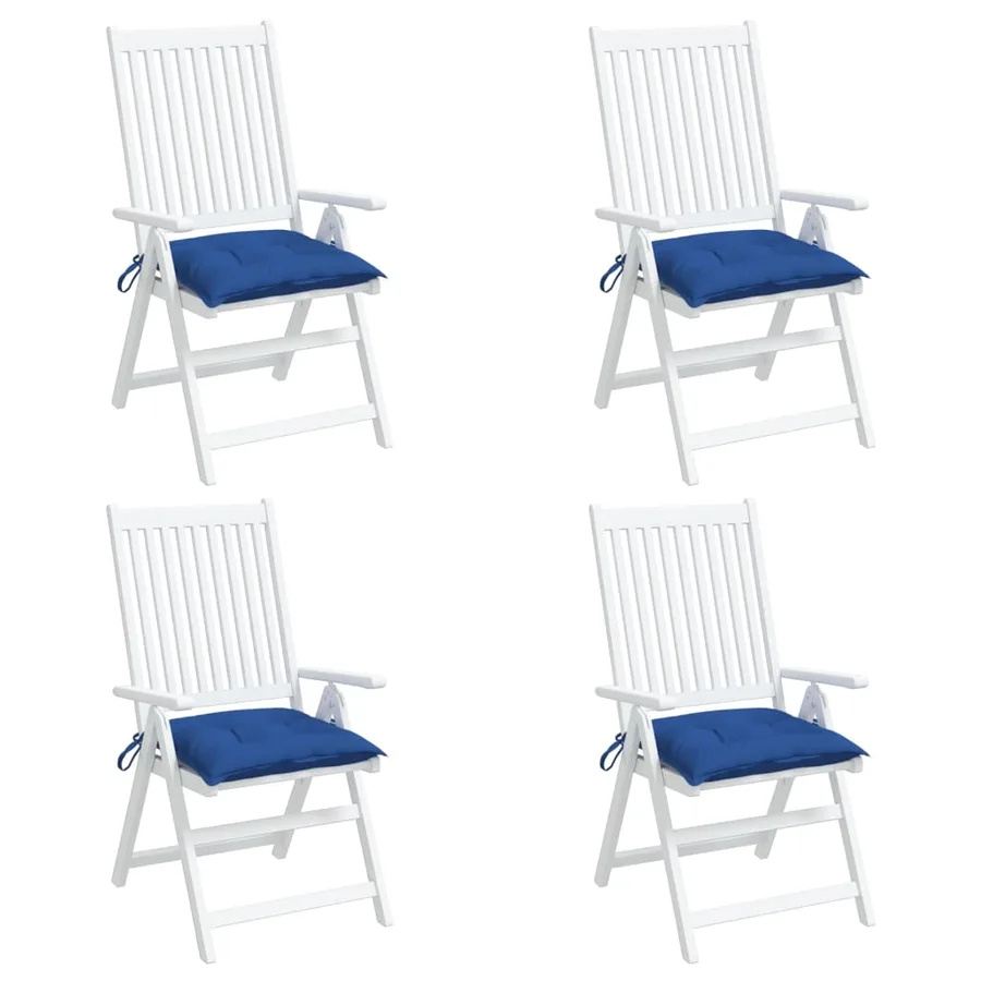 Coussins de palette lot de 4 bleu 50x50x7 cm tissu oxford - 4