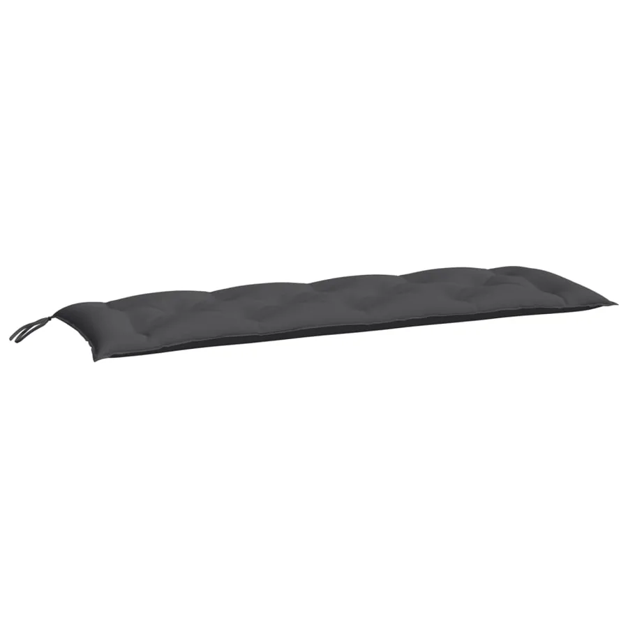 Coussin de banc de jardin anthracite 150x50x7 cm tissu oxford - 2