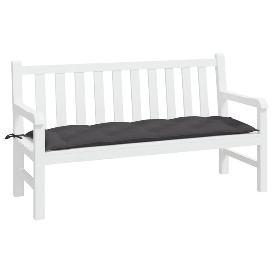 Coussin de banc de jardin anthracite 150x50x7 cm tissu oxford - 3