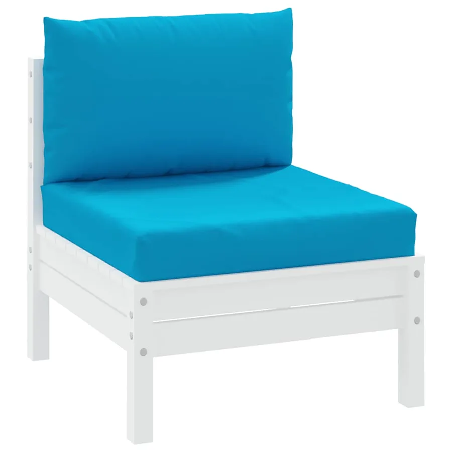Coussins de palette lot de 2 bleu clair tissu oxford - 3