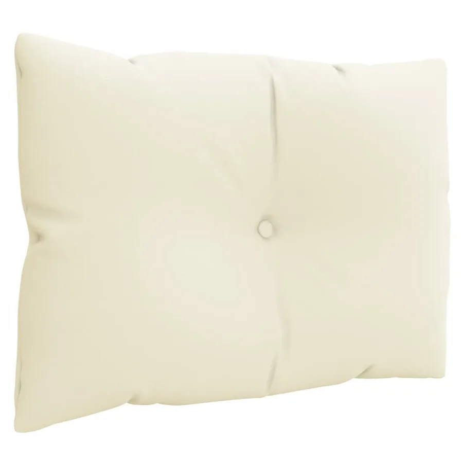 Coussins de palette lot de 3 crème tissu - 6