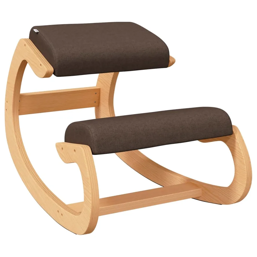 Chaise assis-genoux marron 55x84x55 cm contreplaqué de bouleau - 2