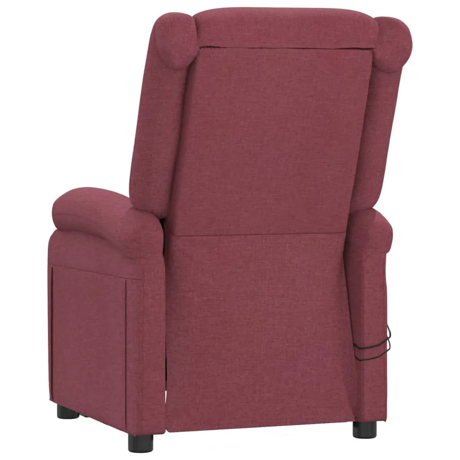 Fauteuil électrique de massage Bordeaux Tissu - 6