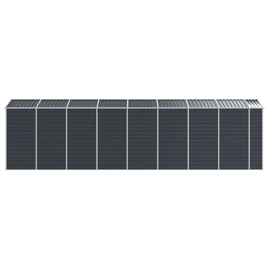Abri de jardin anthracite 191x725x198 cm acier galvanisé - 6