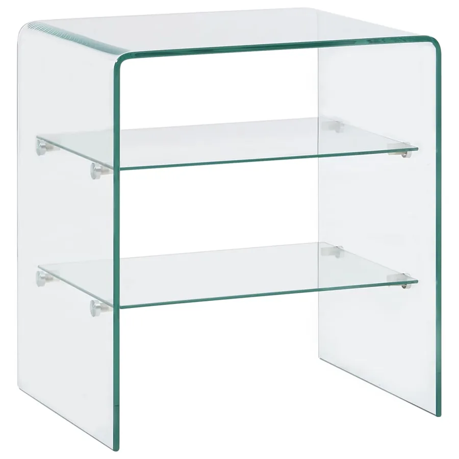 Table basse 50x40x56 cm Verre trempé