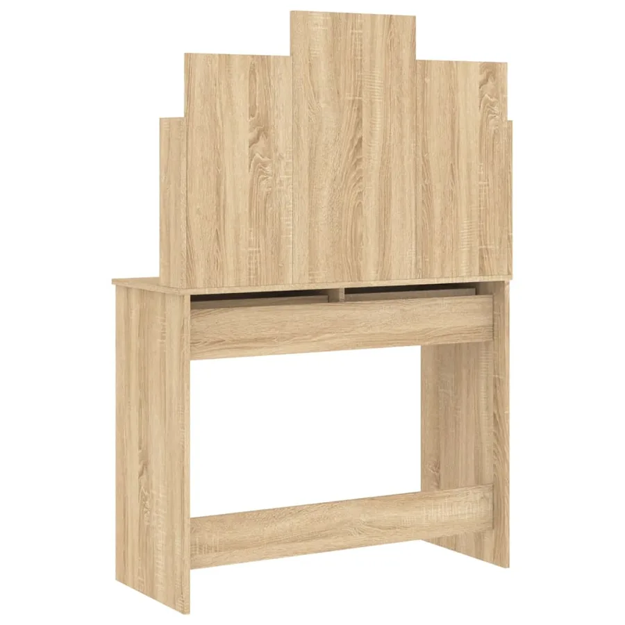 Coiffeuse avec miroir chêne sonoma 96x39x142 cm - 7