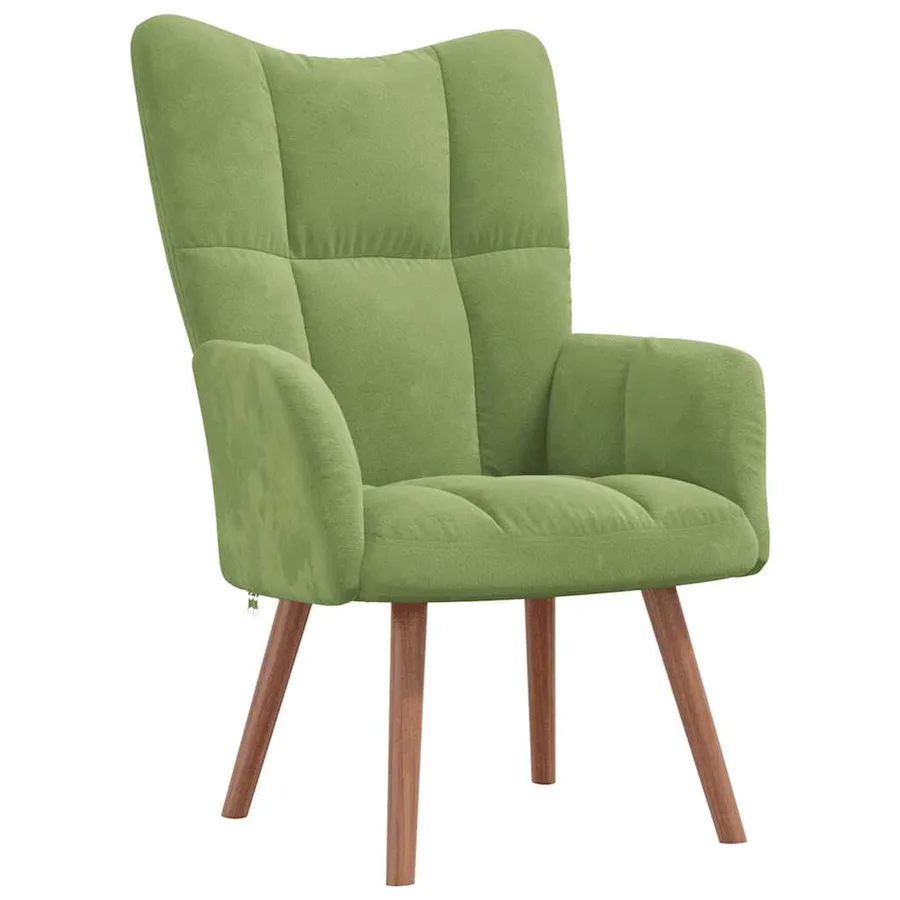 Chaise de relaxation Vert clair Velours - 2