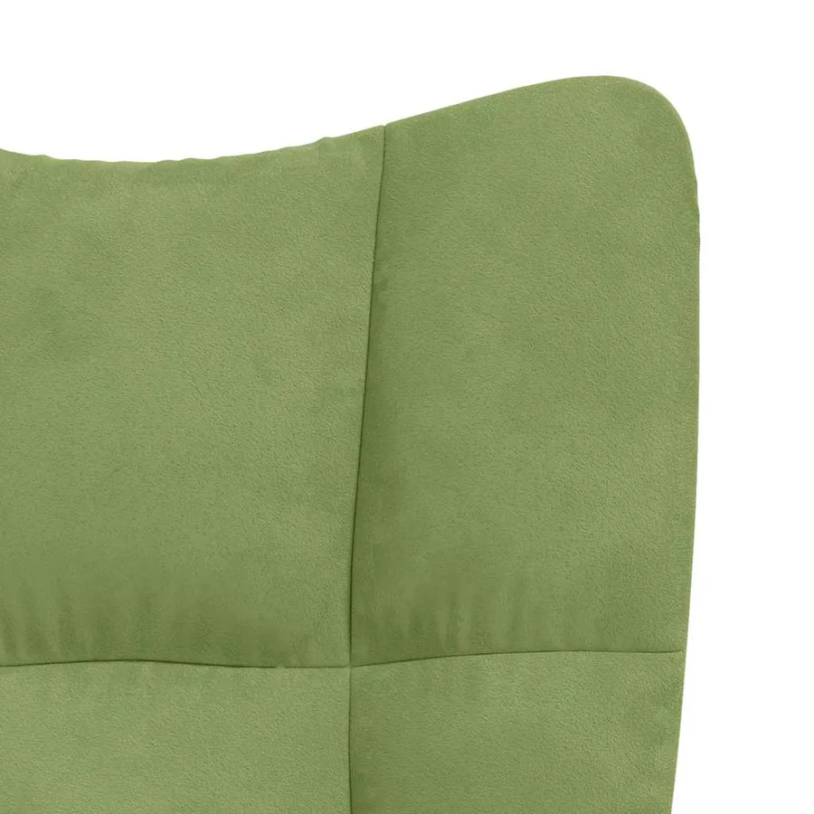 Chaise de relaxation Vert clair Velours - 6