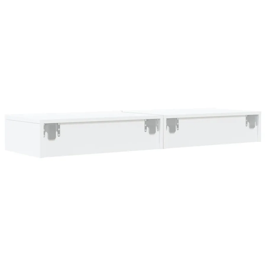 Meubles TV avec éclairage LED 2 pcs blanc 60x35x15,5 cm - 10