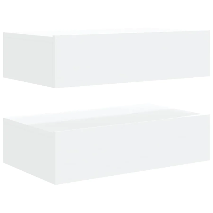 Meubles TV avec éclairage LED 2 pcs blanc 60x35x15,5 cm - 11