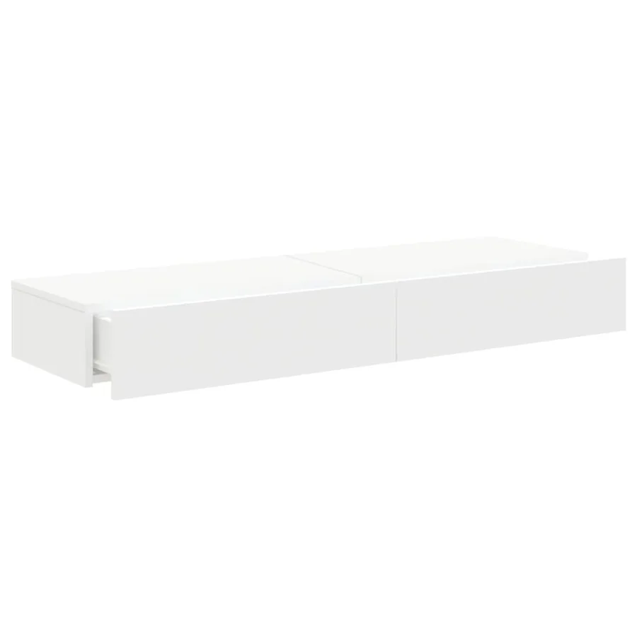 Meubles TV avec éclairage LED 2 pcs blanc 60x35x15,5 cm - 7