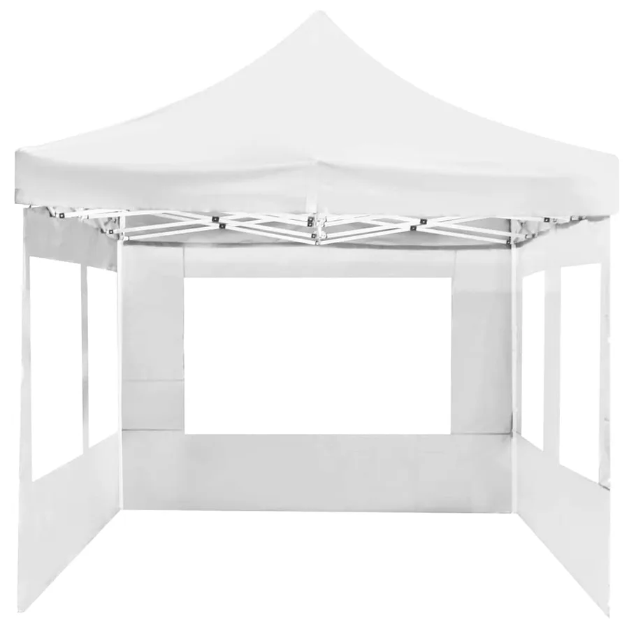 Tente de réception pliable avec parois Aluminium 6 x 3 m Blanc - 7
