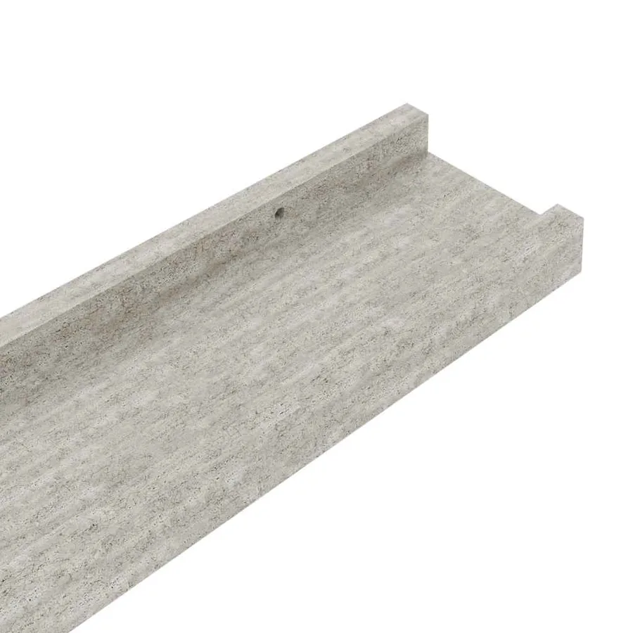 Étagères murales 2 pcs Gris béton 40x9x3 cm - 9