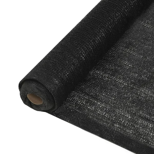 Filet brise-vue PEHD 2 x 10 m Noir
