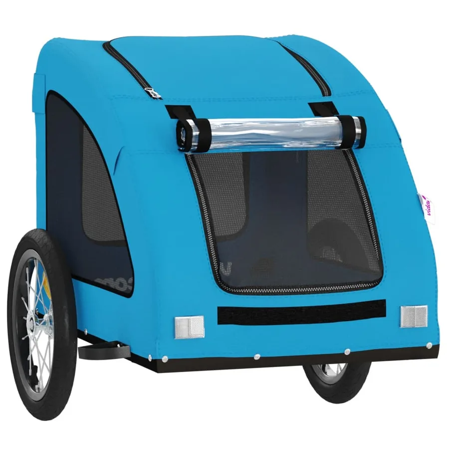 Remorque de vélo pour animaux de compagnie bleu - 5