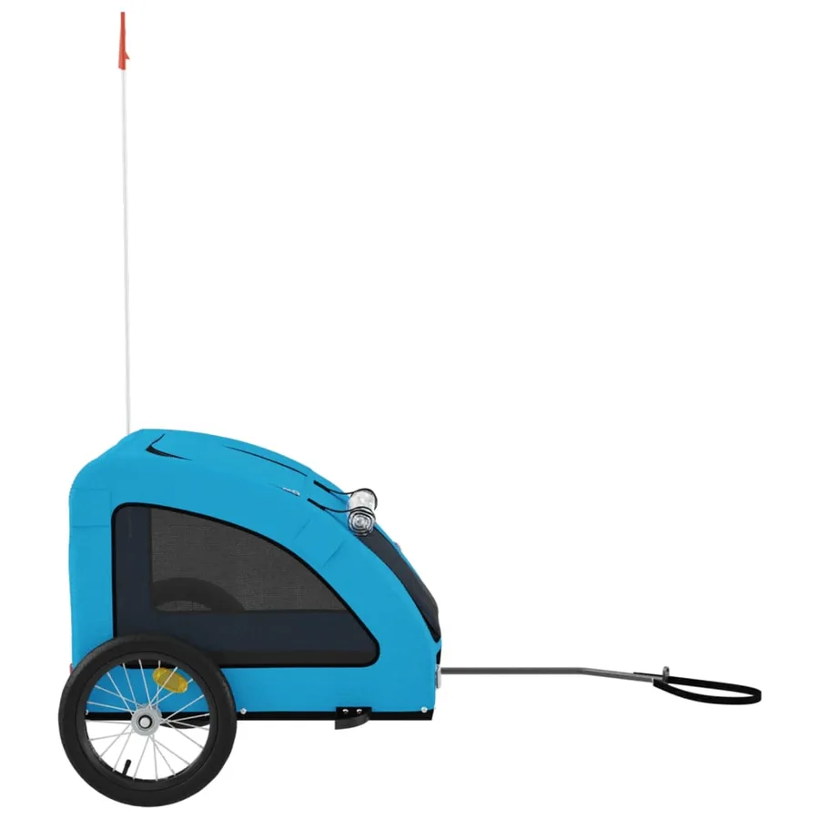 Remorque de vélo pour animaux de compagnie bleu - 6
