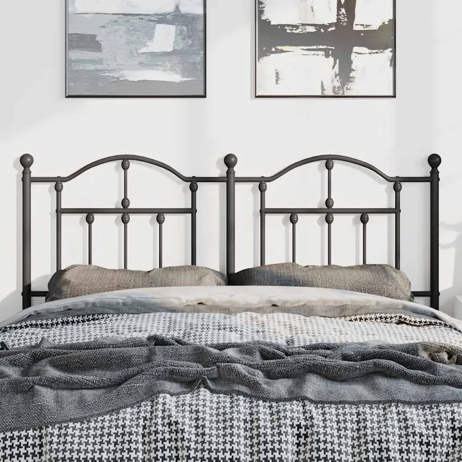 Tête de lit de remplacement métal noir 150 cm - 3