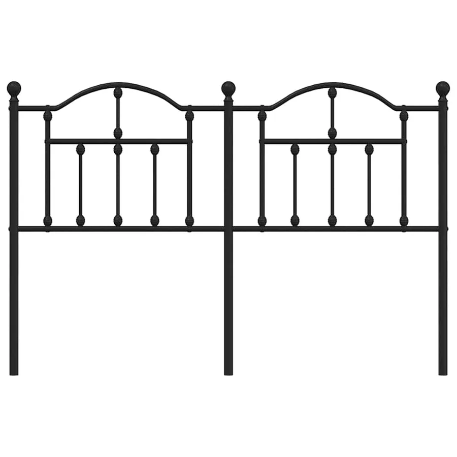 Tête de lit de remplacement métal noir 150 cm - 4