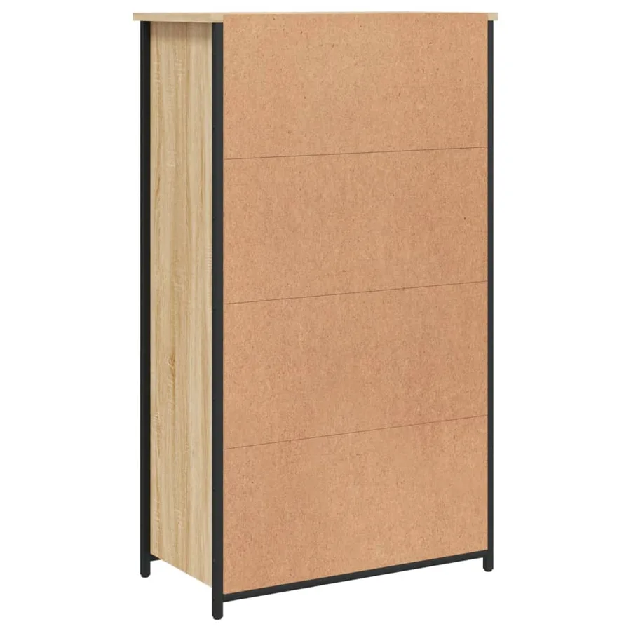 Buffet haut chêne sonoma 62x32x106,5 cm bois d'ingénierie - 7